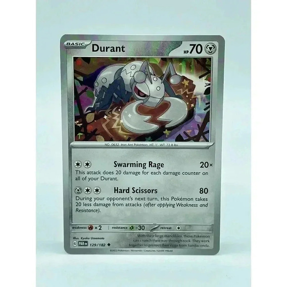 Durant 129/182 Uncommon Pokémon TCG Non-Holo Paradox Rift Scarlet & Violet NM‎ - Picture 1 of 6